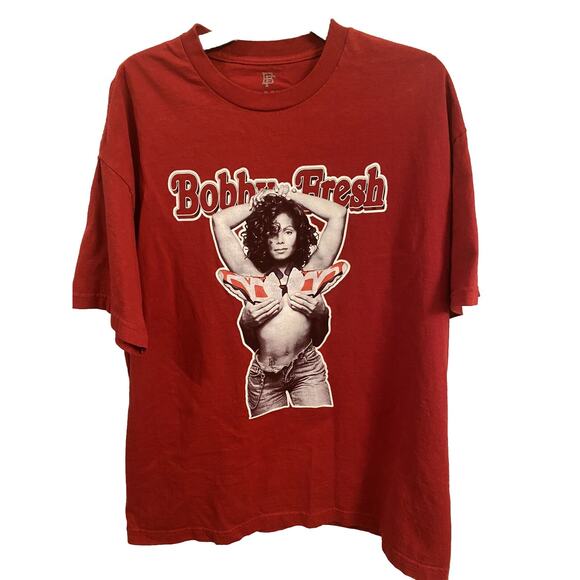 Bobby Fresh Shirt Mens Extra Large Red Jordan Basketball Shoes Janet Jackson - Picture 1 of 9